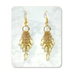 Teardrop Chain Earrings women's fashion jewelry